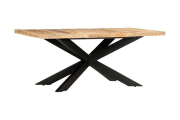 Ruokapöytä 180x90x76 cm täysi karkea mangopuu - Ruskea - Huonekalut - Pöytä & ruokailuryhmä - Ruokapöydät & keittiön pöydät