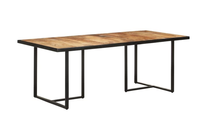 Ruokapöytä 200 cm karkea mangopuu - Ruskea - Ruokapöydät & keittiön pöydät