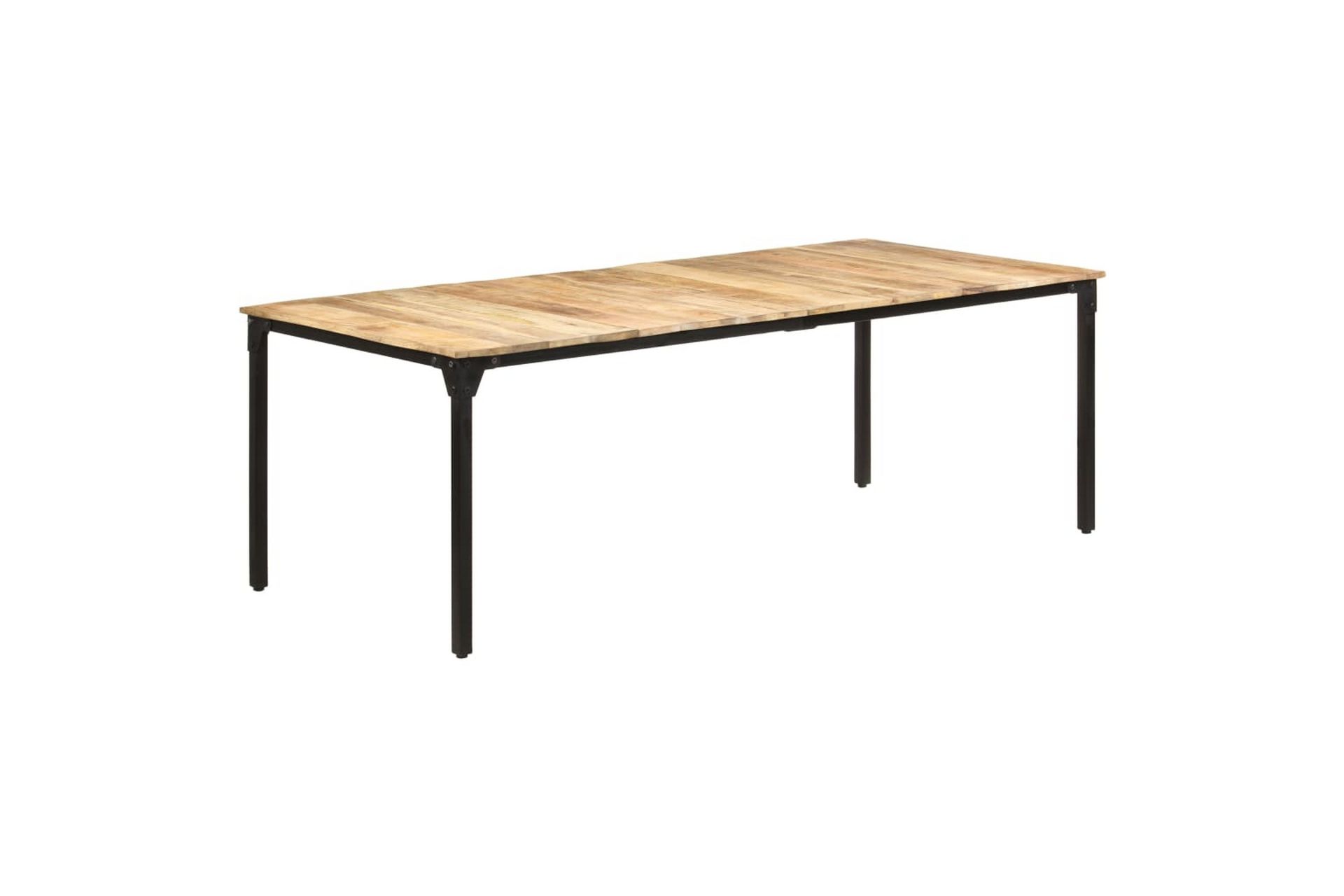 Ruokapöytä 220x100x76 cm karkea mangopuu - Huonekalut - Pöytä & ruokailuryhmä - Ruokapöydät & keittiön pöydät