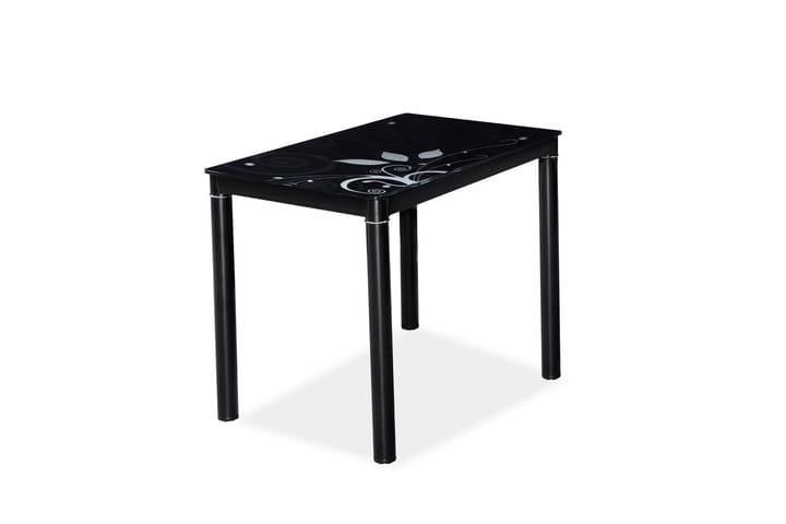 Ruokapöytä Alatao 100 cm - Lasi/Musta - Ruokapöydät & keittiön pöydät