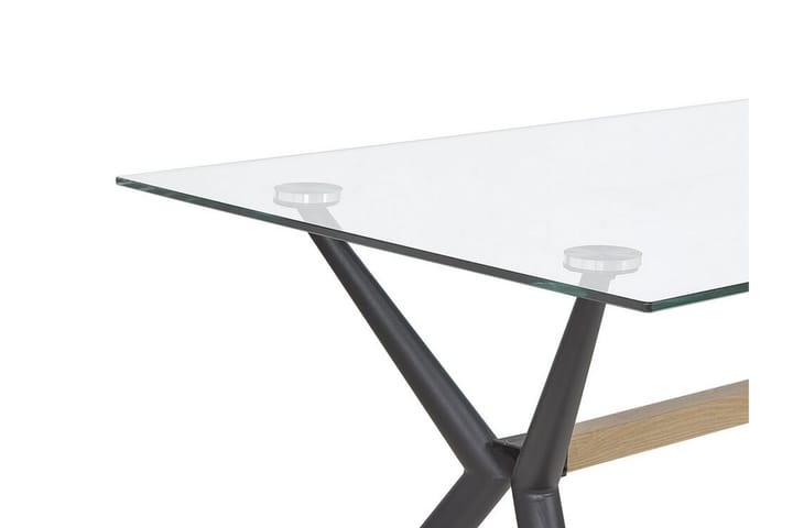 Ruokapöytä Aramina 140 cm - Lasi/Musta - Ruokapöydät & keittiön pöydät