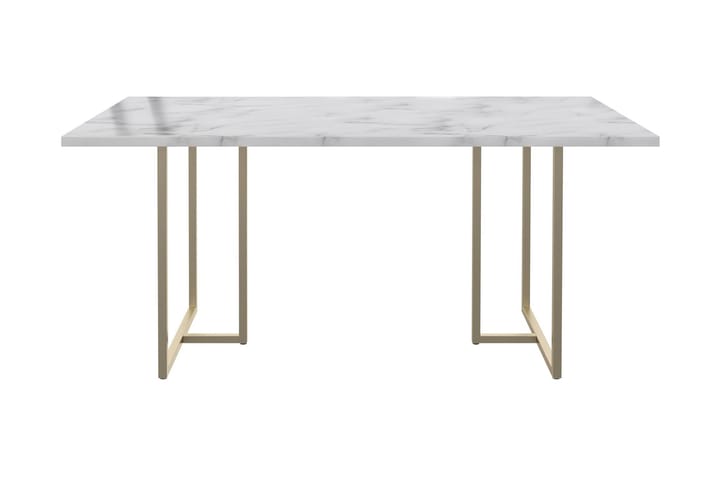 Ruokapöytä Astoria Marmori - Valkoinen - Ruokapöydät & keittiön pöydät