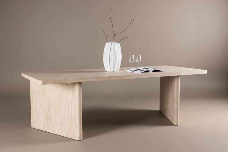 Ruokapöytä Beatrice 240x100 cm - Beige - Huonekalut - Pöytä & ruokailuryhmä - Ruokapöydät & keittiön pöydät