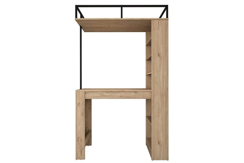 Ruokapöytä Beloumont Pähkinä / Musta - Musta/Tummanruskea - Huonekalut - Pöytä & ruokailuryhmä - Ruokapöydät & keittiön pöydät