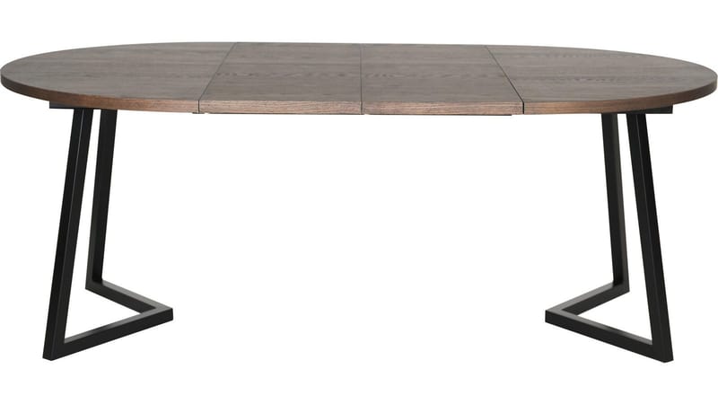 Ruokapöytä Brisjö sis. 2 jatkolevyä Ø120 - 200 cm - Ruskea - Huonekalut - Pöytä & ruokailuryhmä - Ruokapöydät & keittiön pöydät