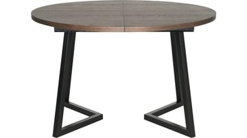 Ruokapöytä Brisjö sis. 2 jatkolevyä Ø120 - 200 cm - Ruskea - Huonekalut - Pöytä & ruokailuryhmä - Ruokapöydät & keittiön pöydät