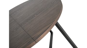 Ruokapöytä Brisjö sis. 2 jatkolevyä Ø120 - 200 cm - Ruskea - Huonekalut - Pöytä & ruokailuryhmä - Ruokapöydät & keittiön pöydät