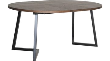 Ruokapöytä Brisjö sis. 2 jatkolevyä Ø120 - 200 cm - Ruskea - Huonekalut - Pöytä & ruokailuryhmä - Ruokapöydät & keittiön pöydät