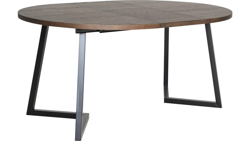 Ruokapöytä Brisjö sis. 2 jatkolevyä Ø120 - 200 cm - Ruskea - Huonekalut - Pöytä & ruokailuryhmä - Ruokapöydät & keittiön pöydät