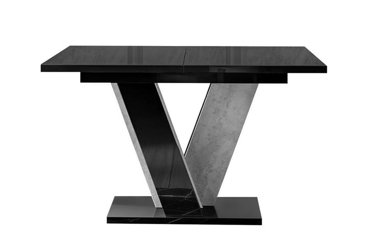 Ruokapöytä Denogal 90 cm - Musta korkeakiilto - Ruokapöydät & keittiön pöydät