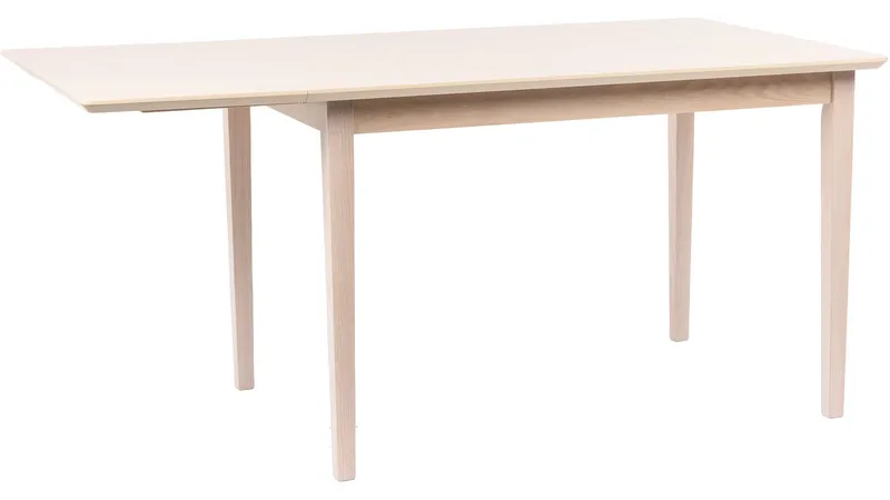 Ruokapöytä Drevik jatkolevyllä 120x85 cm - Valkoinen - Huonekalut - Pöytä & ruokailuryhmä - Ruokapöydät & keittiön pöydät