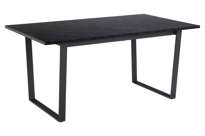 Ruokapöytä Golly 160 cm - Musta/Matta Musta - Ruokapöydät & keittiön pöydät