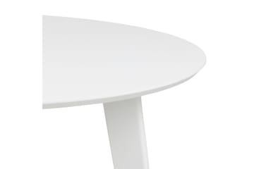 Ruokapöytä Hallaci 105 cm Pyöreä - Valkoinen - Huonekalut - Pöytä & ruokailuryhmä - Ruokapöydät & keittiön pöydät