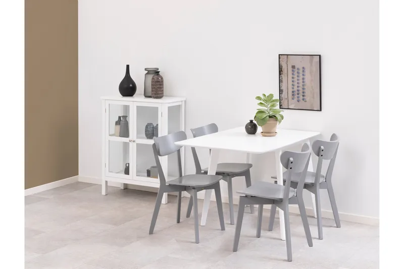 Ruokapöytä Hallaci 120x80 cm - Valkoinen - Huonekalut - Pöytä & ruokailuryhmä - Ruokapöydät & keittiön pöydät