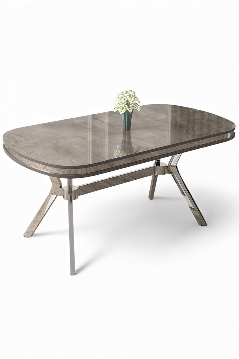 Ruokapöytä Hanah Home Olya (168 x 75 x 90 cm) Antrasiitti kromi - Huonekalut - Pöytä & ruokailuryhmä - Ruokapöydät & keittiön pöydät