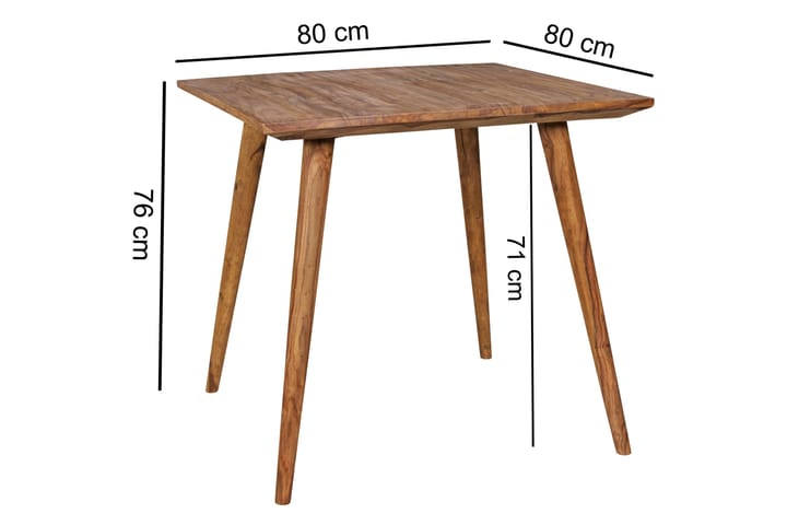 Ruokapöytä Hongsermeier 80 cm - Puu/Luonnonväri - Ruokapöydät & keittiön pöydät