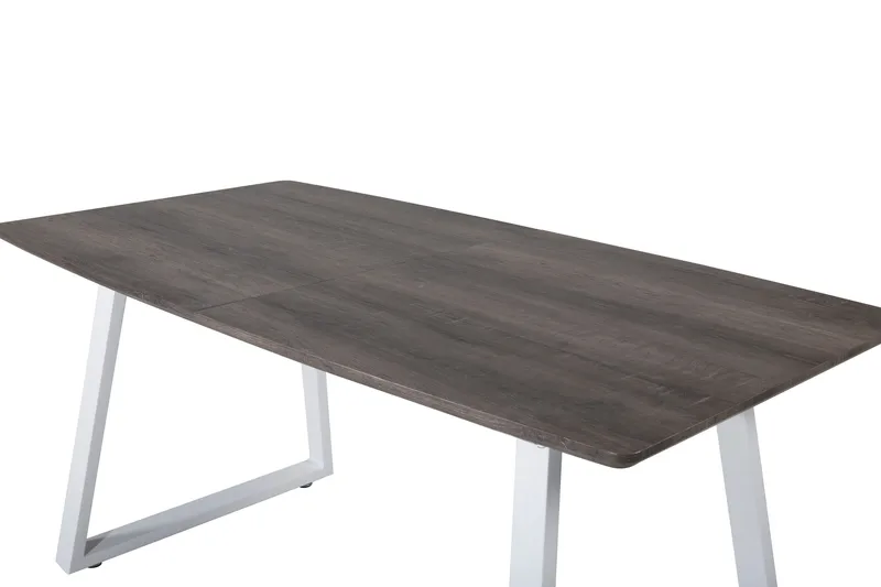 Ruokapöytä Inca Jatkettava 160 cm - Harmaa/Valkoinen - Huonekalut - Pöytä & ruokailuryhmä - Ruokapöydät & keittiön p öydät