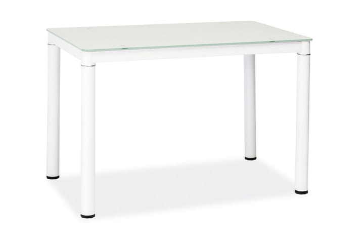 Ruokapöytä Jelka 100 cm - Lasi/Valkoinen - Ruokapöydät & keittiön pöydät