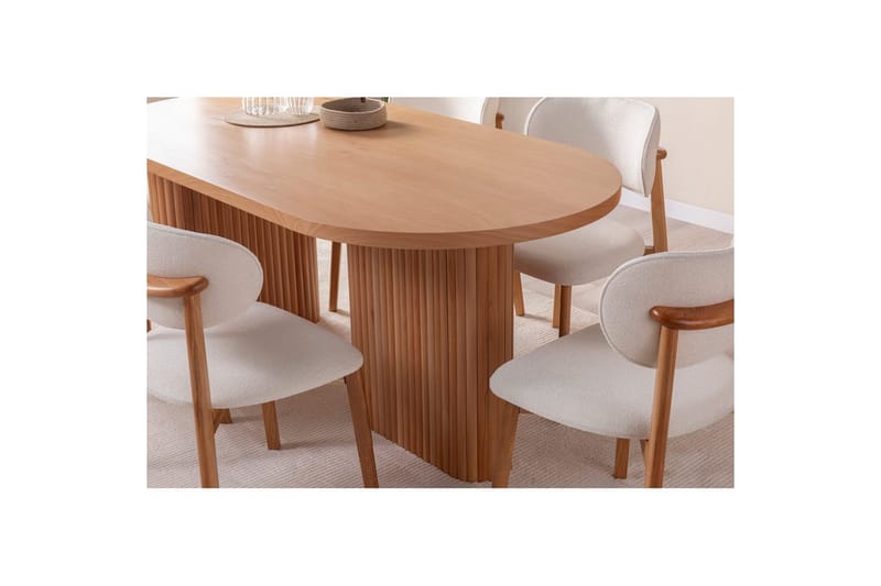 Ruokapöytä Karela Puu - Keskisävyinen puu - Huonekalut - Pöytä & ruokailuryhmä - Ruokapöydät & keittiön pöydät