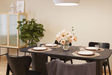 Ruokapöytä Kopparbo 160 cm Pyöreä 4 kpl Ruokatuoli Skagana - Huonekalut - Pöytä & ruokailuryhmä - Ruokailuryhmä