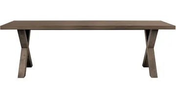 Ruokapöytä Lindor 240x100 cm - Öljytty harmaa tammiviilu - Huonekalut - Pöytä & ruokailuryhmä - Ruokapöydät & keittiön pöydät