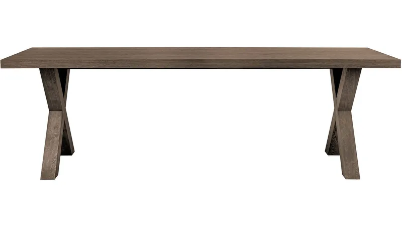 Ruokapöytä Lindor 240x100 cm - Öljytty harmaa tammiviilu - Huonekalut - Pöytä & ruokailuryhmä - Ruokapöydät & keittiön pöydät