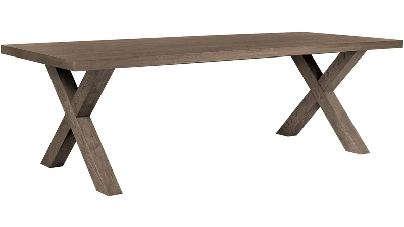 Ruokapöytä Lindor 240x100 cm, Öljytty harmaa tammiviilu