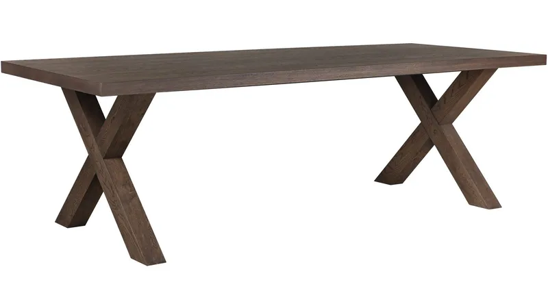 Ruokapöytä Lindor 240x100 cm, Öljytty ruskea tammiviilu