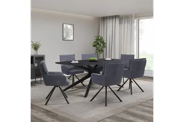 Ruokapöytä Loft24 Dakona suorakulmainen ruokapöytä 200x100 cm - Huonekalut - Pöytä & ruokailuryhmä - Ruokapöydät & keittiön pöydät