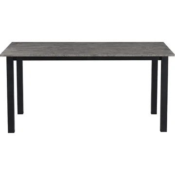 Ruokapöytä Loft24 Durham Betoni 160 × 90 cm - Betoninharmaa ja musta - Huonekalut - Pöytä & ruokailuryhmä - Ruokapöydät & keittiön pöydät