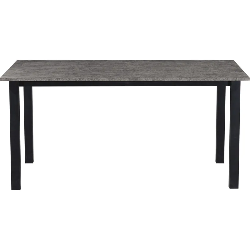 Ruokapöytä Loft24 Durham Betoni 160 × 90 cm - Betoninharmaa ja musta - Huonekalut - Pöytä & ruokailuryhmä - Ruokapöydät & keittiön pöydät