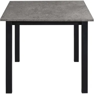 Ruokapöytä Loft24 Durham Betoni 160 × 90 cm - Betoninharmaa ja musta - Huonekalut - Pöytä & ruokailuryhmä - Ruokapöydät & keittiön pöydät