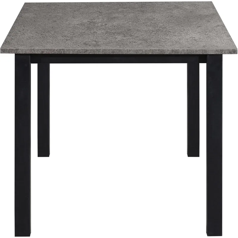 Ruokapöytä Loft24 Durham Betoni 160 × 90 cm - Betoninharmaa ja musta - Huonekalut - Pöytä & ruokailuryhmä - Ruokapöydät & keittiön pöydät