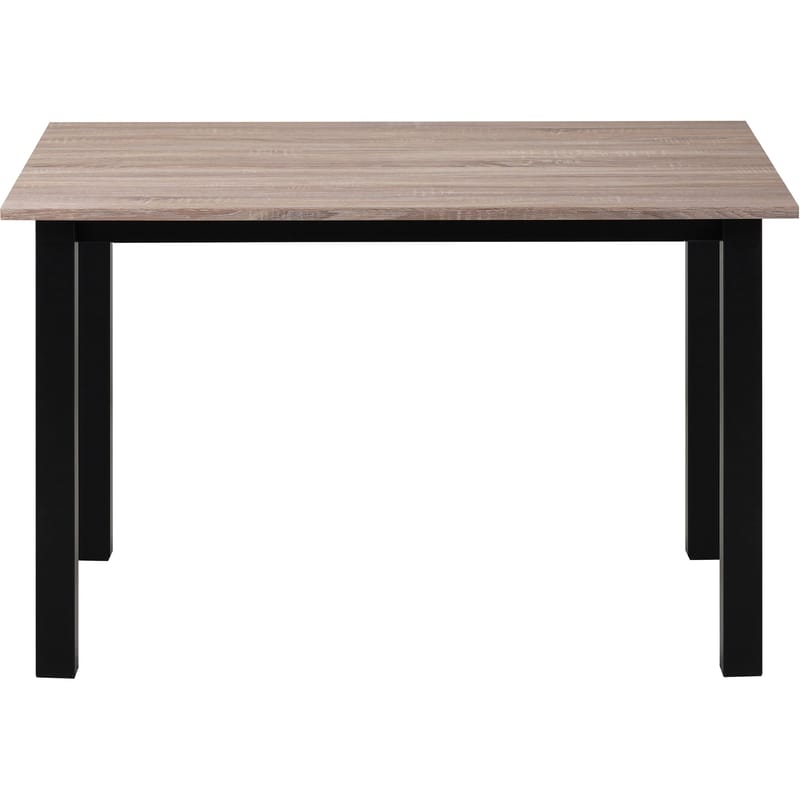 Ruokapöytä Loft24 Durham Tammi/musta 120 × 80 cm - Tammenruskea ja musta - Huonekalut - Pöytä & ruokailuryhmä - Ruokapöydät & keittiön pöydät