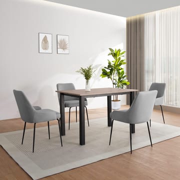 Ruokapöytä Loft24 Durham Tammi/musta 120 × 80 cm - Tammenruskea ja musta - Huonekalut - Pöytä & ruokailuryhmä - Ruokapöydät & keittiön pöydät