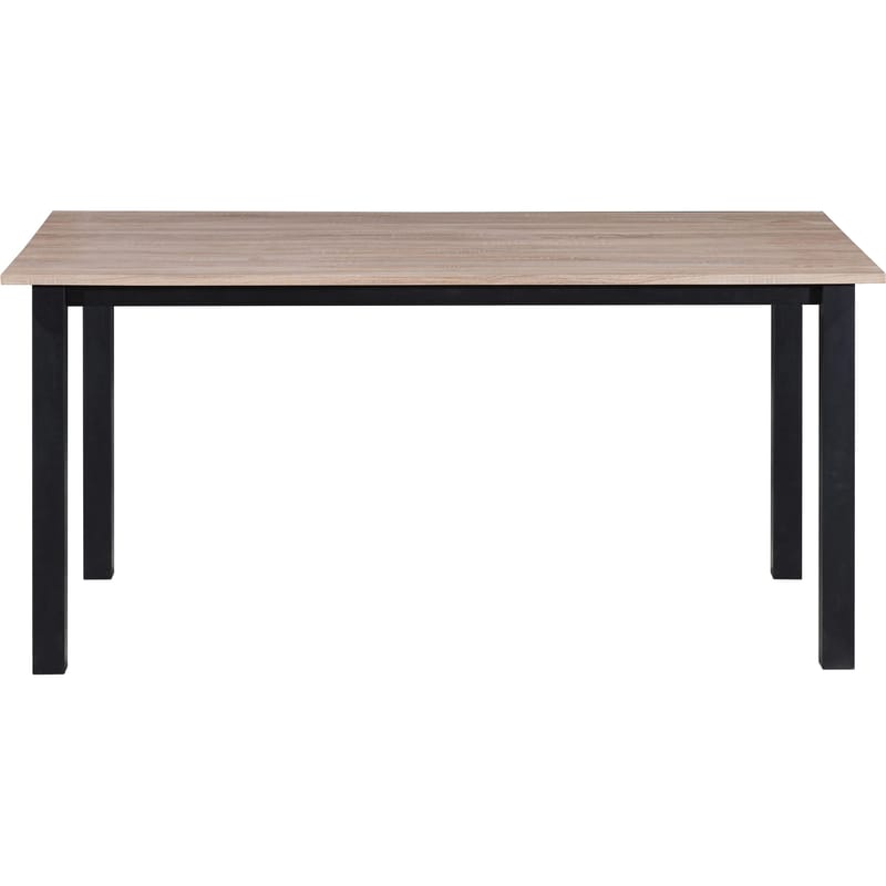 Ruokapöytä Loft24 Durham Tammi/musta 160 × 90 cm - Tammenruskea ja musta - Huonekalut - Pöytä & ruokailuryhmä - Ruokapöydät & keittiön pöydät
