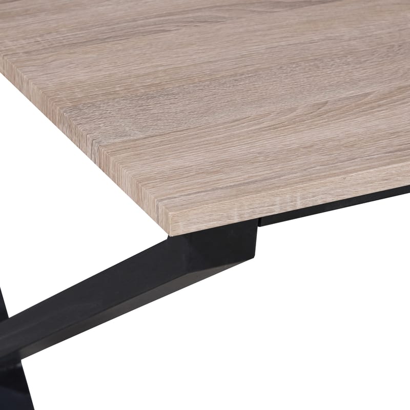 Ruokapöytä Loft24 Ipswich Tammi/musta 120 × 80 cm - Tammi ja musta - Huonekalut - Pöytä & ruokailuryhmä - Ruokapöydät & keittiön pöydät