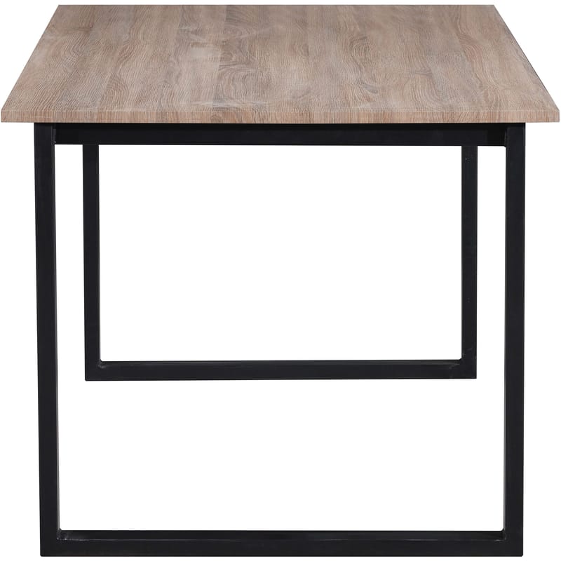 Ruokapöytä Loft24 Luton Tammi/musta 160 × 90 cm - Tammi ja musta - Huonekalut - Pöytä & ruokailuryhmä - Ruokapöydät & keittiön pöydät