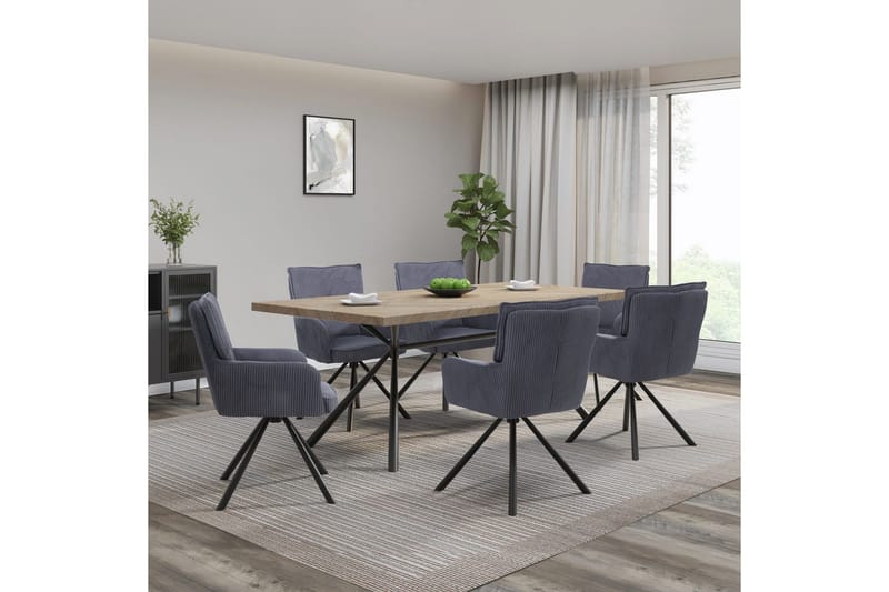 Ruokapöytä Loft24 Ruokapöytä Loft24 Larchant 0 - Huonekalut - Pöytä & ruokailuryhmä - Ruokapöydät & keittiön pöydät