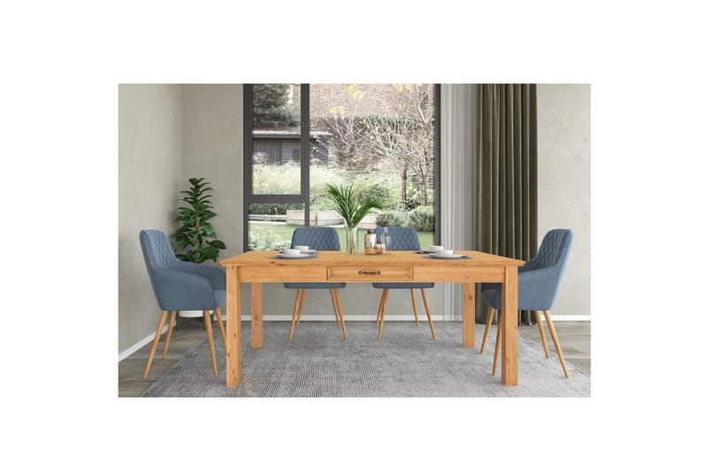 Ruokapöytä Loft24 Ruokapöytä Loft24 Selma Ruskea 0 - Huonekalut - Pöytä & ruokailuryhmä - Ruokapöydät & keittiön pöydät