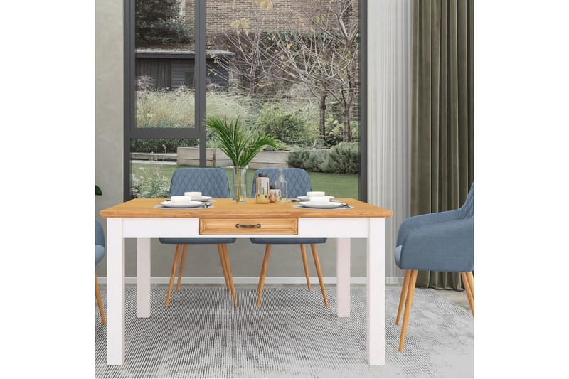 Ruokapöytä Loft24 Ruokapöytä Loft24 Selma Valkoinen 0 - Huonekalut - Pöytä & ruokailuryhmä - Ruokapöydät & keittiön pöydät