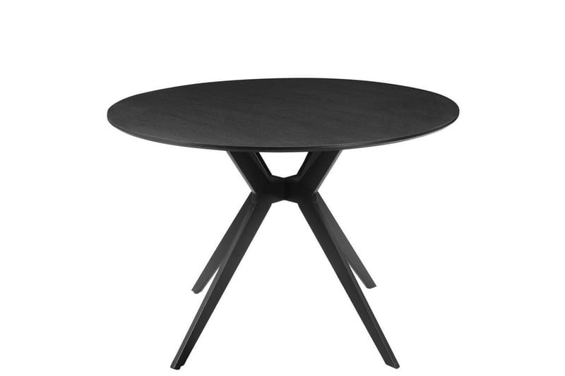 Ruokapöytä Loft24 Philip ruokapöytä, pyöreä 110 cm Musta - Huonekalut - Pöytä & ruokailuryhmä - Ruokapöydät & keittiön pöydät