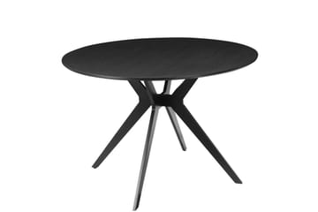 Ruokapöytä Loft24 Philip ruokapöytä, pyöreä 110 cm Musta - Huonekalut - Pöytä & ruokailuryhmä - Ruokapöydät & keittiön pöydät