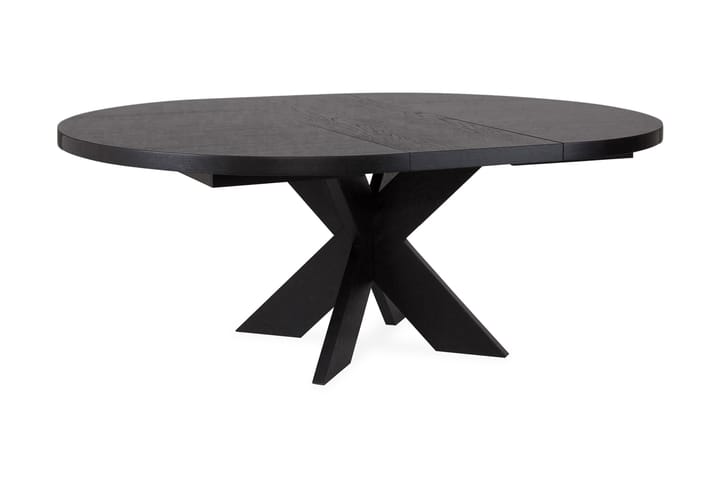 Ruokapöytä Malte Jatkettava 140 cm Pyöreä - Musta - Ruokapöydät & keittiön pöydät