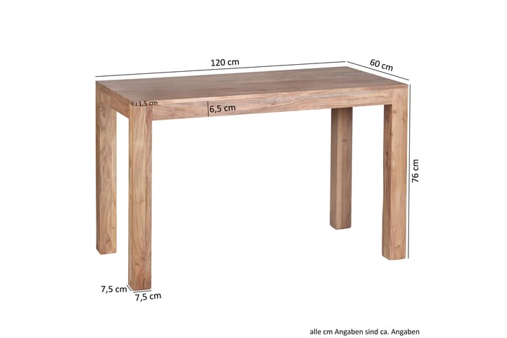 Ruokapöytä Manaloto 120 cm - Puu/Luonnonväri - Ruokapöydät & keittiön pöydät