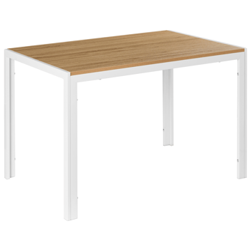 Ruokapöytä Mann 120 cm - Vaaleanruskea, valkoinen - Huonekalut - Pöytä & ruokailuryhmä - Ruokapöydät & keittiön pöydät