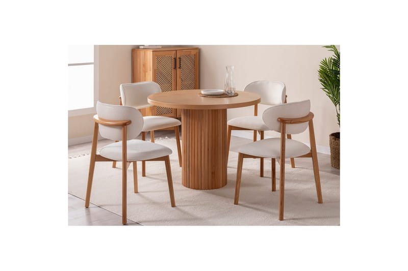 Ruokapöytä Masazumi pyökki - Ruskea - Huonekalut - Pöytä & ruokailuryhmä - Ruokapöydät & keittiön pöydät