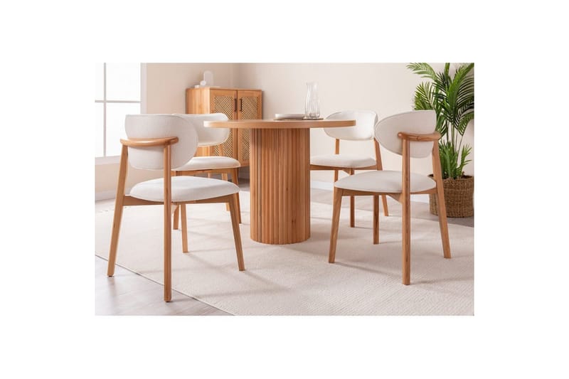 Ruokapöytä Masazumi pyökki - Ruskea - Huonekalut - Pöytä & ruokailuryhmä - Ruokapöydät & keittiön pöydät