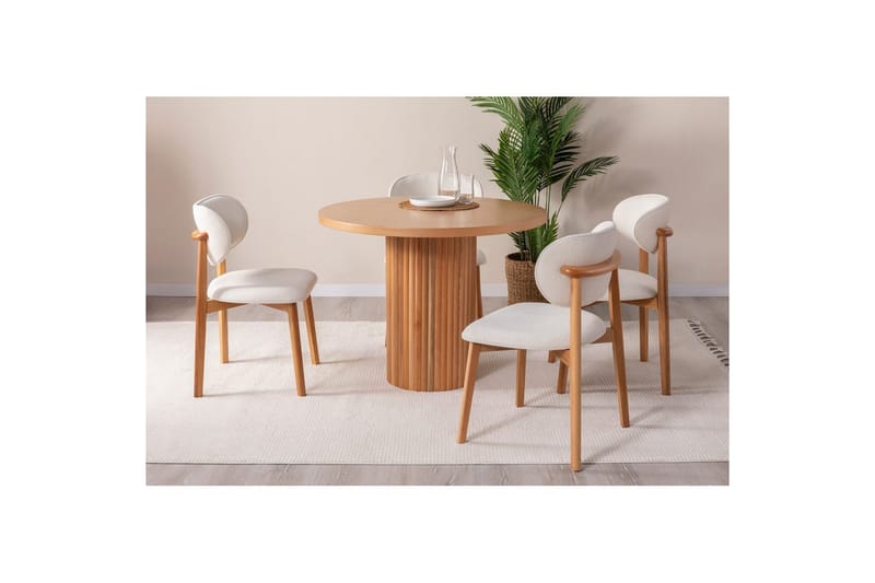 Ruokapöytä Masazumi pyökki - Ruskea - Huonekalut - Pöytä & ruokailuryhmä - Ruokapöydät & keittiön pöydät