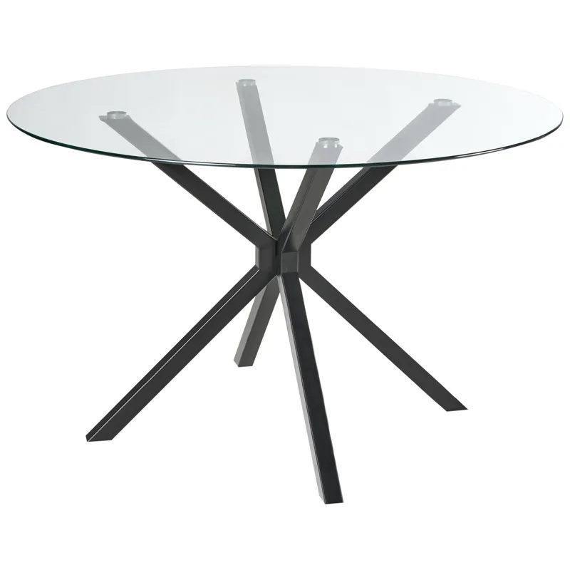 Ruokapöytä Meston 120 cm, Musta
